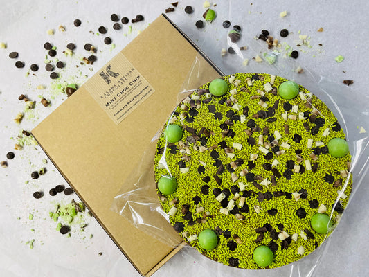 Mint Choc Chip Milk Chocolate Pizza - 300g