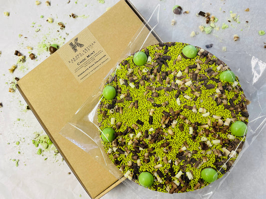 Choc Mint Milk Chocolate Pizza - 300g