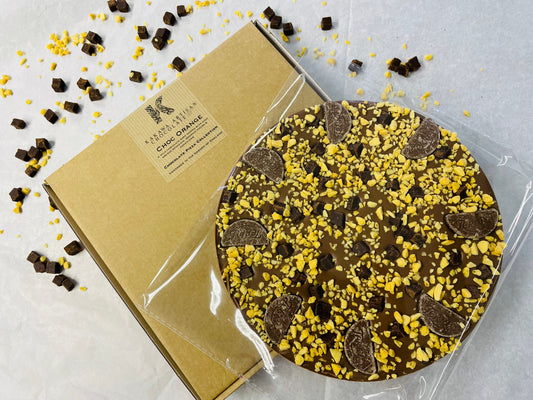 Choc Orange Milk Chocolate Pizza - 300g