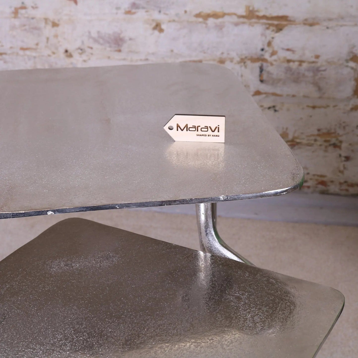 Sabna Set of 2 Metal Square Side Tables