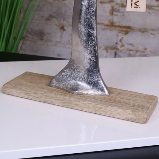 Lolam Tree Sculpture on Mango Wood Base 63cm