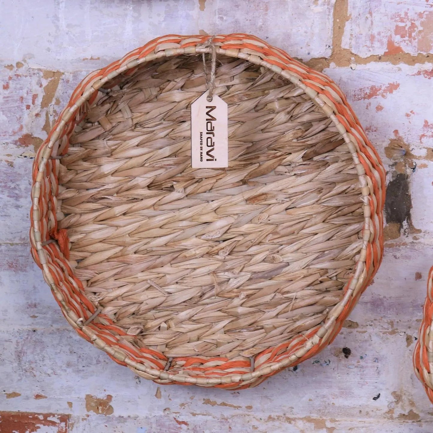 Kurasin Set of 3 Decorative Wall Baskets Bowl