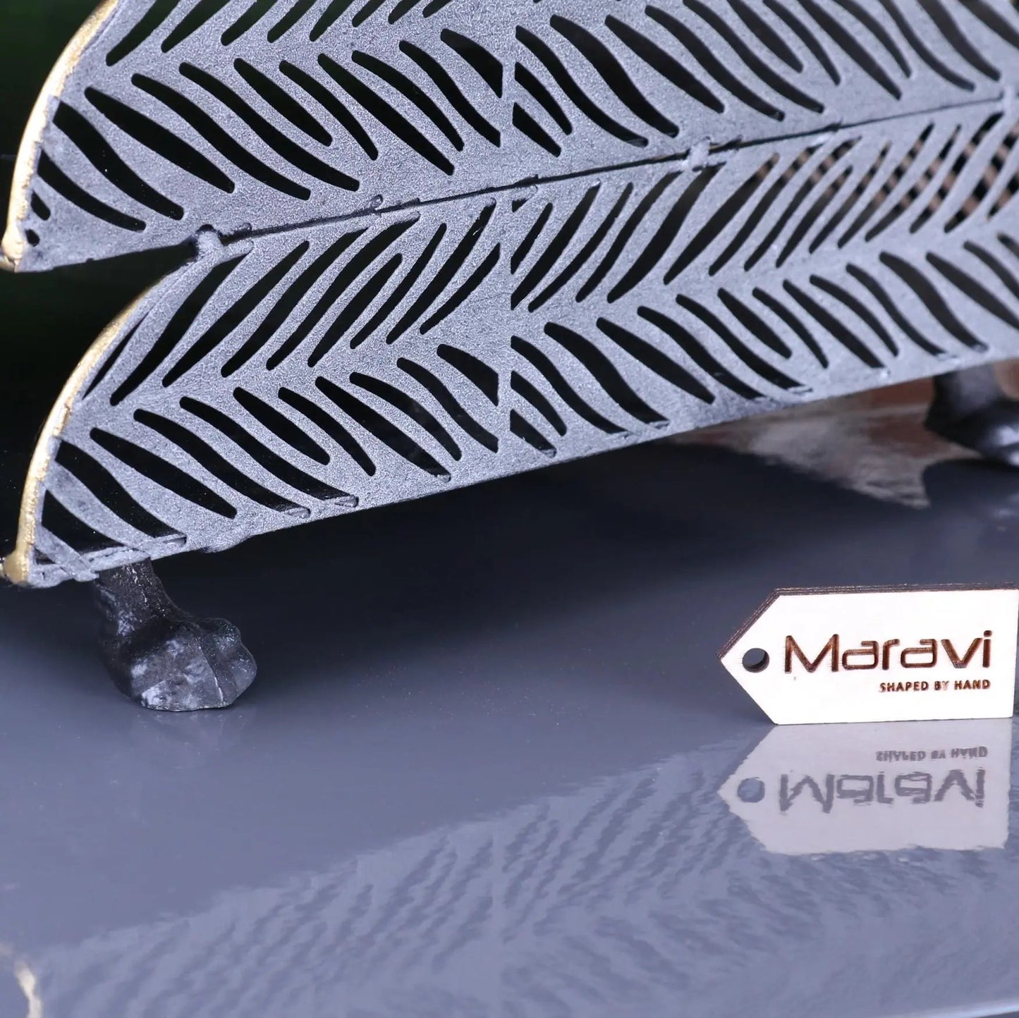 Borgal Leaf Design Metal Filing Trays