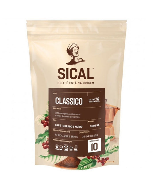 Sical Lote Clássico Café Moagem Grossa - Coarse Roasted Grind Coffee 250gr