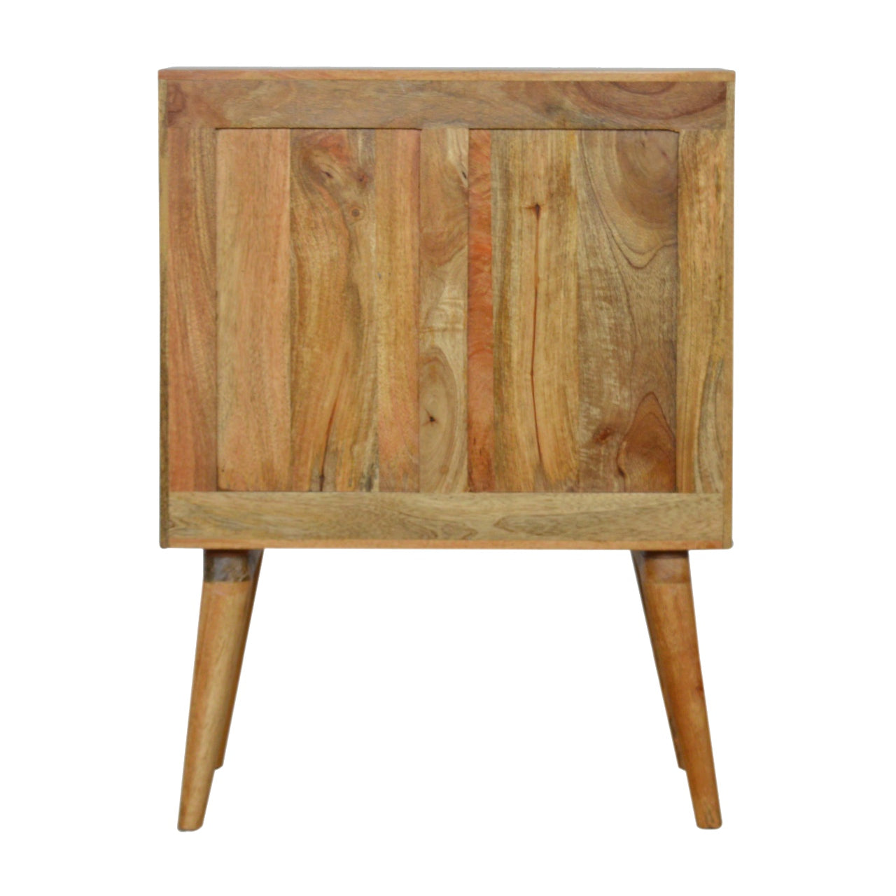 Multi Drawer Glass Bedside Table
