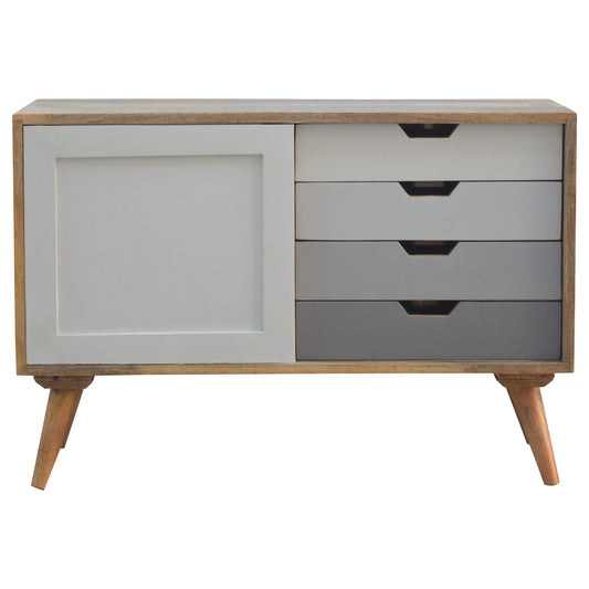 Grey Gradient Sliding Sideboard Chest of Drawers