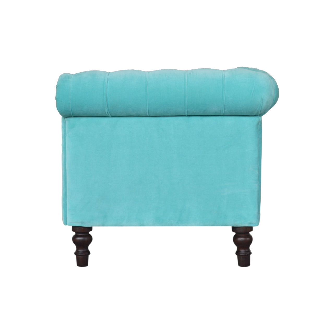 Aqua Velvet Chesterfield Sofa 2 Seater Elegant Comfort