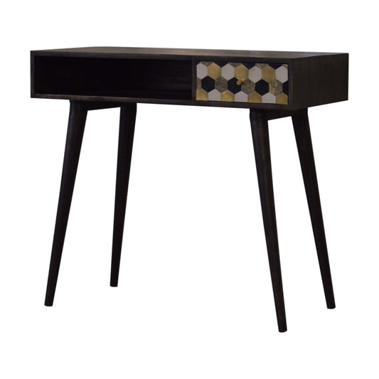 Walnut Block Writing Desk | Chestnut Mango Wood