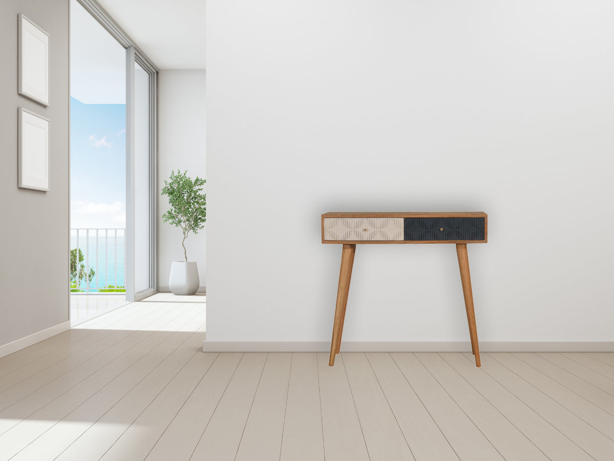 Milan Navy and White Console