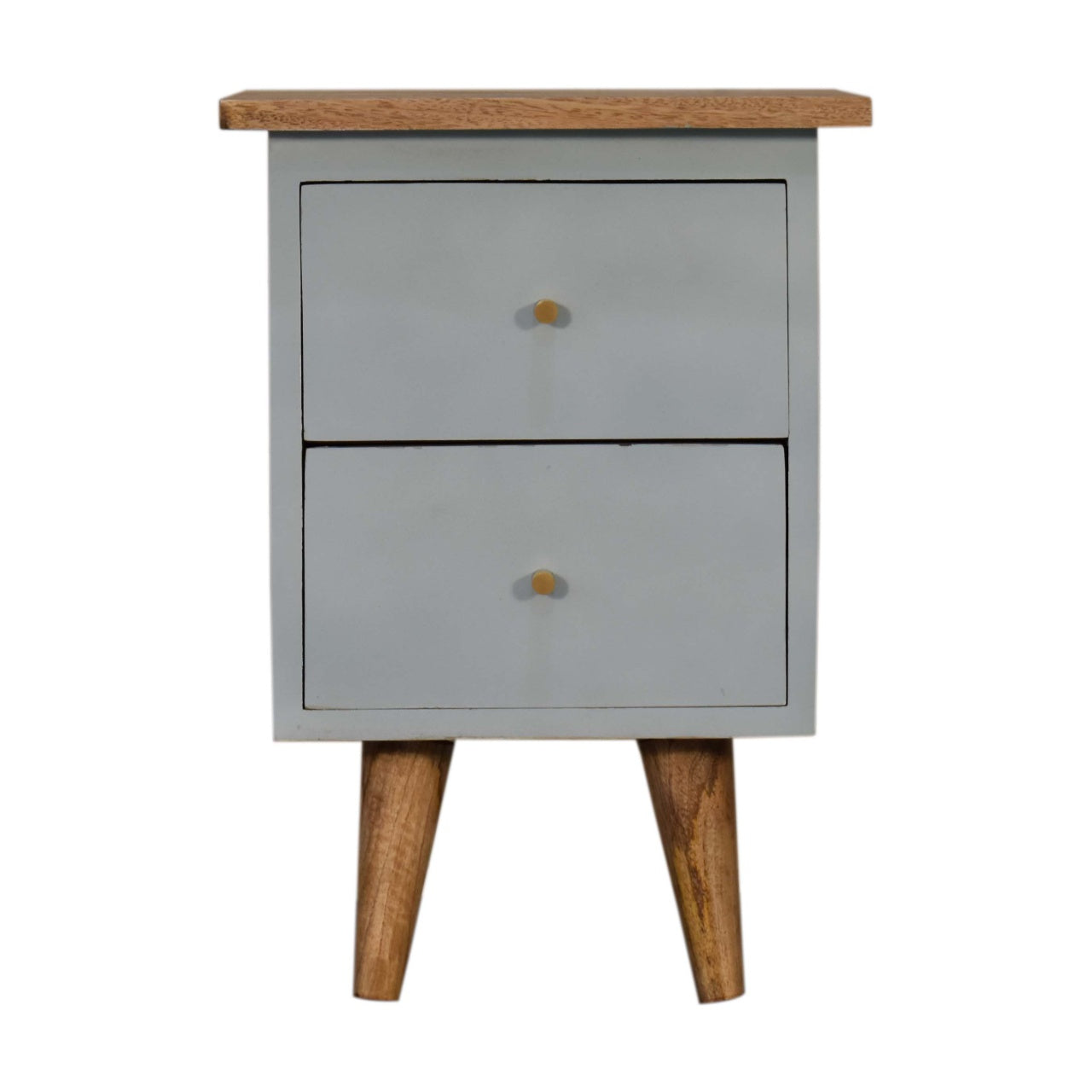 Sky Blue Hand Painted Bedside Table