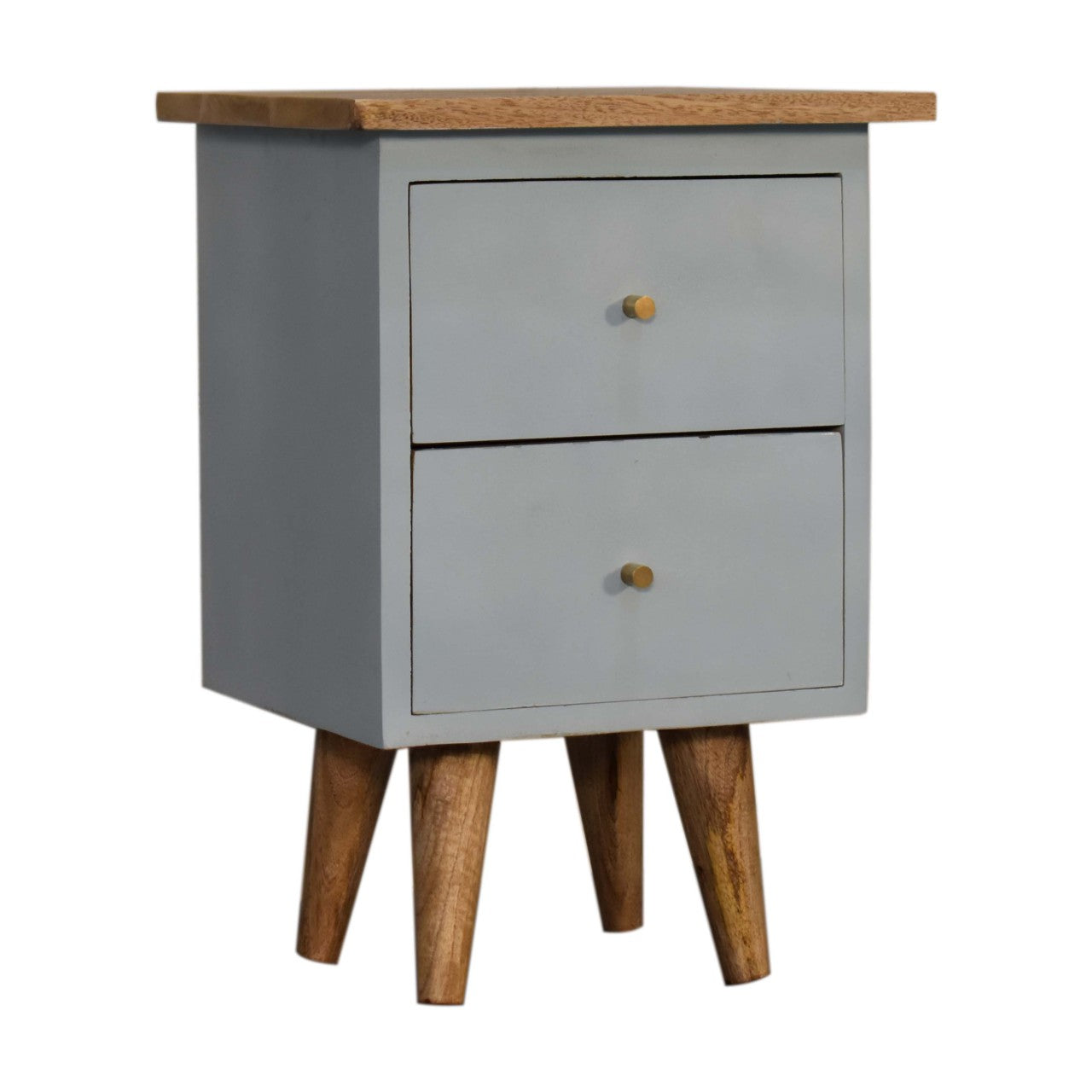 Sky Blue Hand Painted Bedside Table