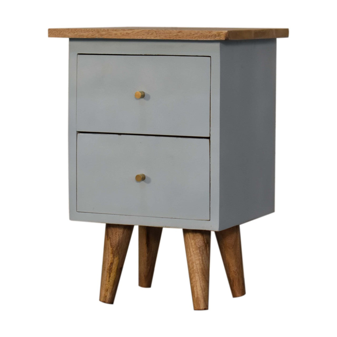Sky Blue Hand Painted Bedside Table