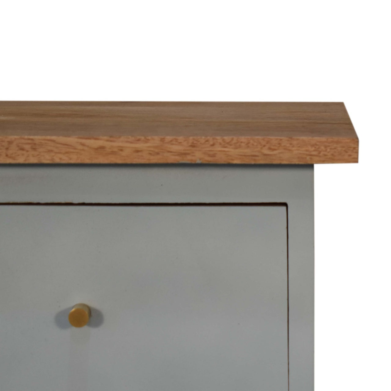 Sky Blue Hand Painted Bedside Table