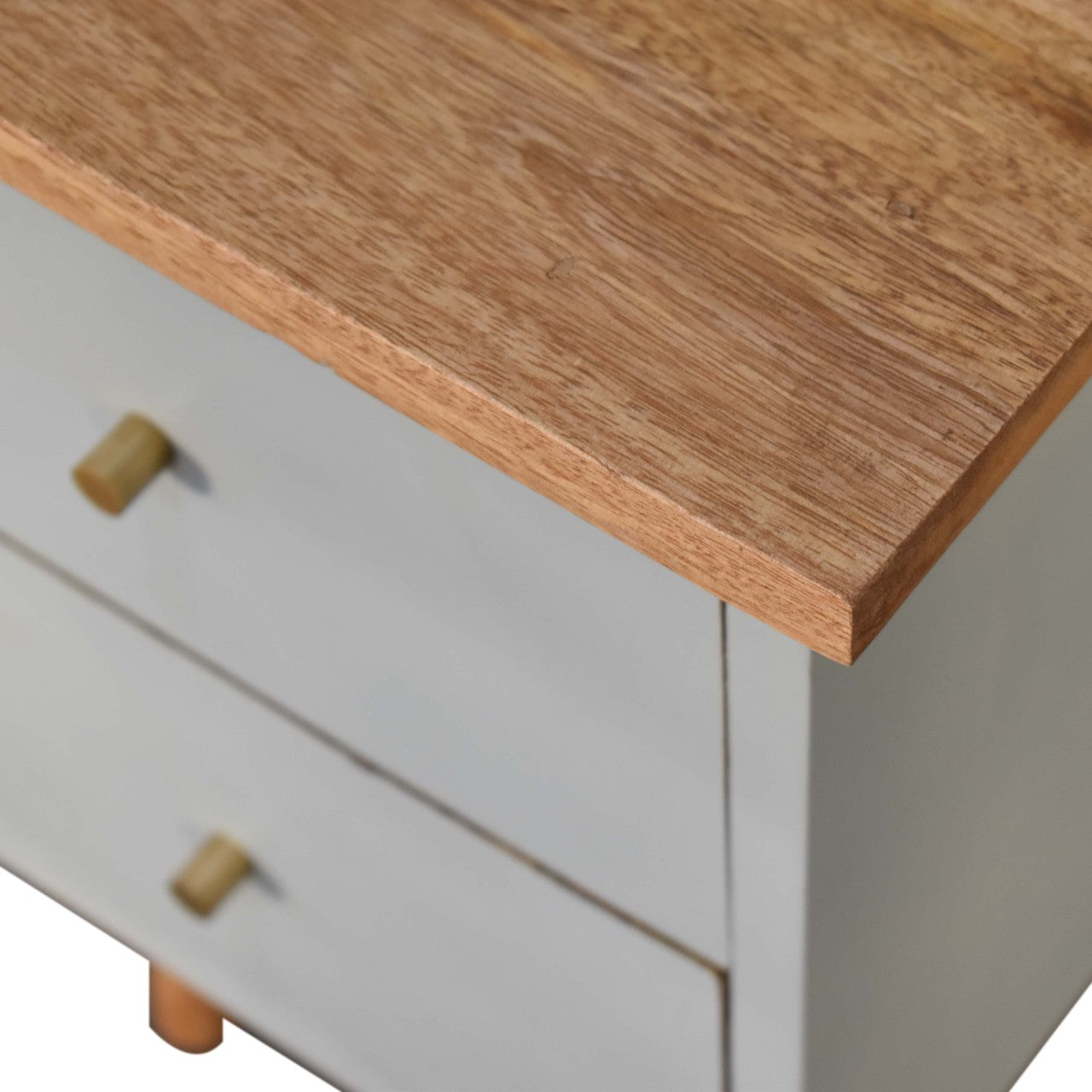 Sky Blue Hand Painted Bedside Table