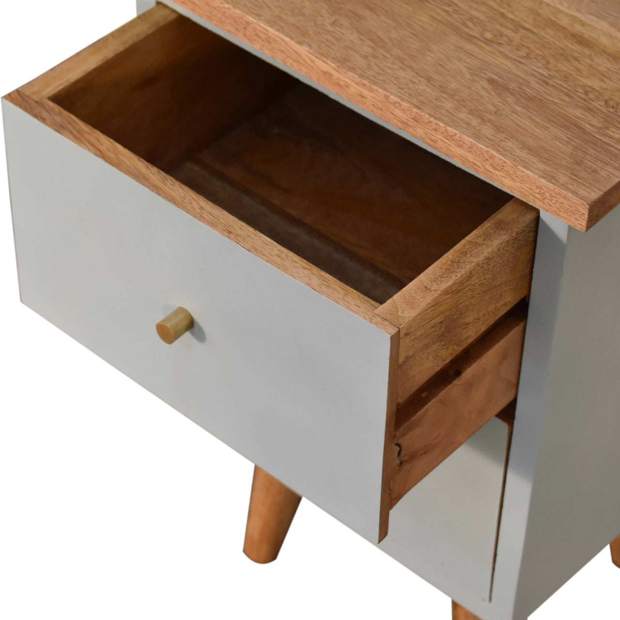 Sky Blue Hand Painted Bedside Table
