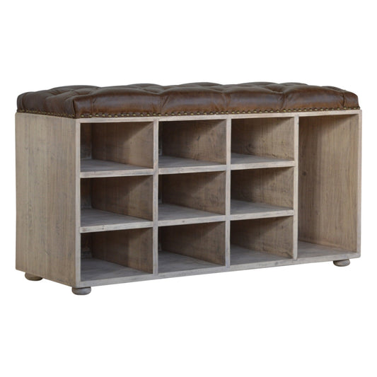 Stone Wash Storage Bench | Hidden Storage