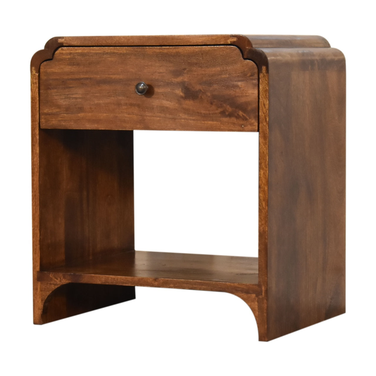 Newton Bedside Table | Chestnut Mango Wood