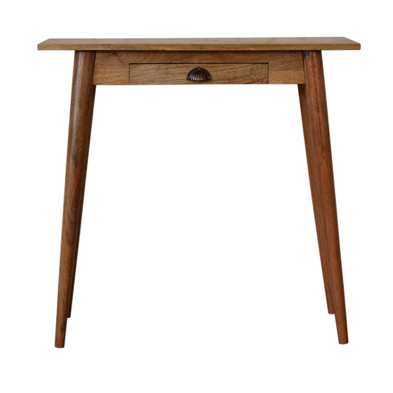 Mini Nordic Style Writing Desk | Oak Solid Mango Wood