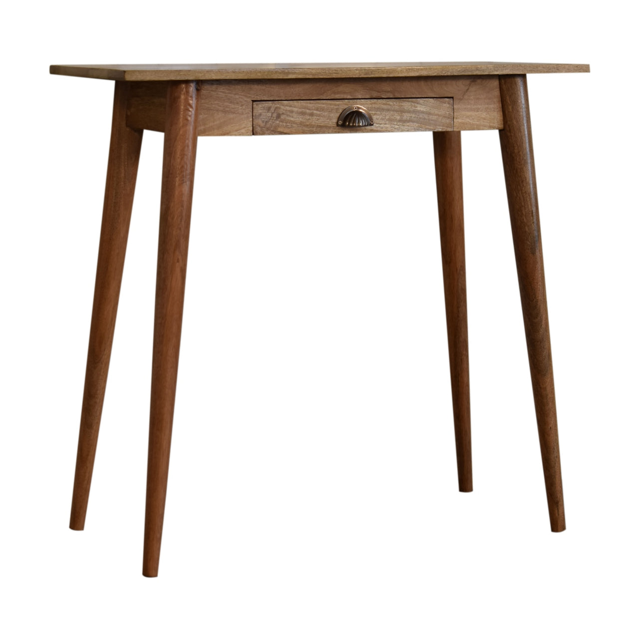 Mini Nordic Style Writing Desk | Oak Solid Mango Wood