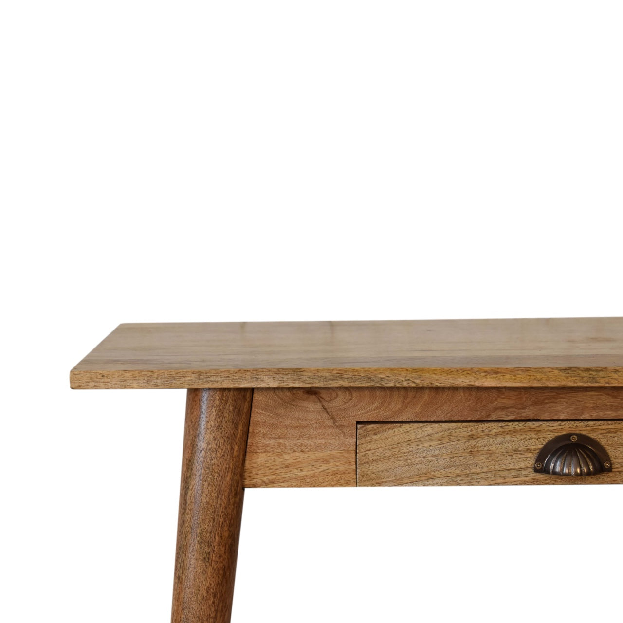 Mini Nordic Style Writing Desk | Oak Solid Mango Wood