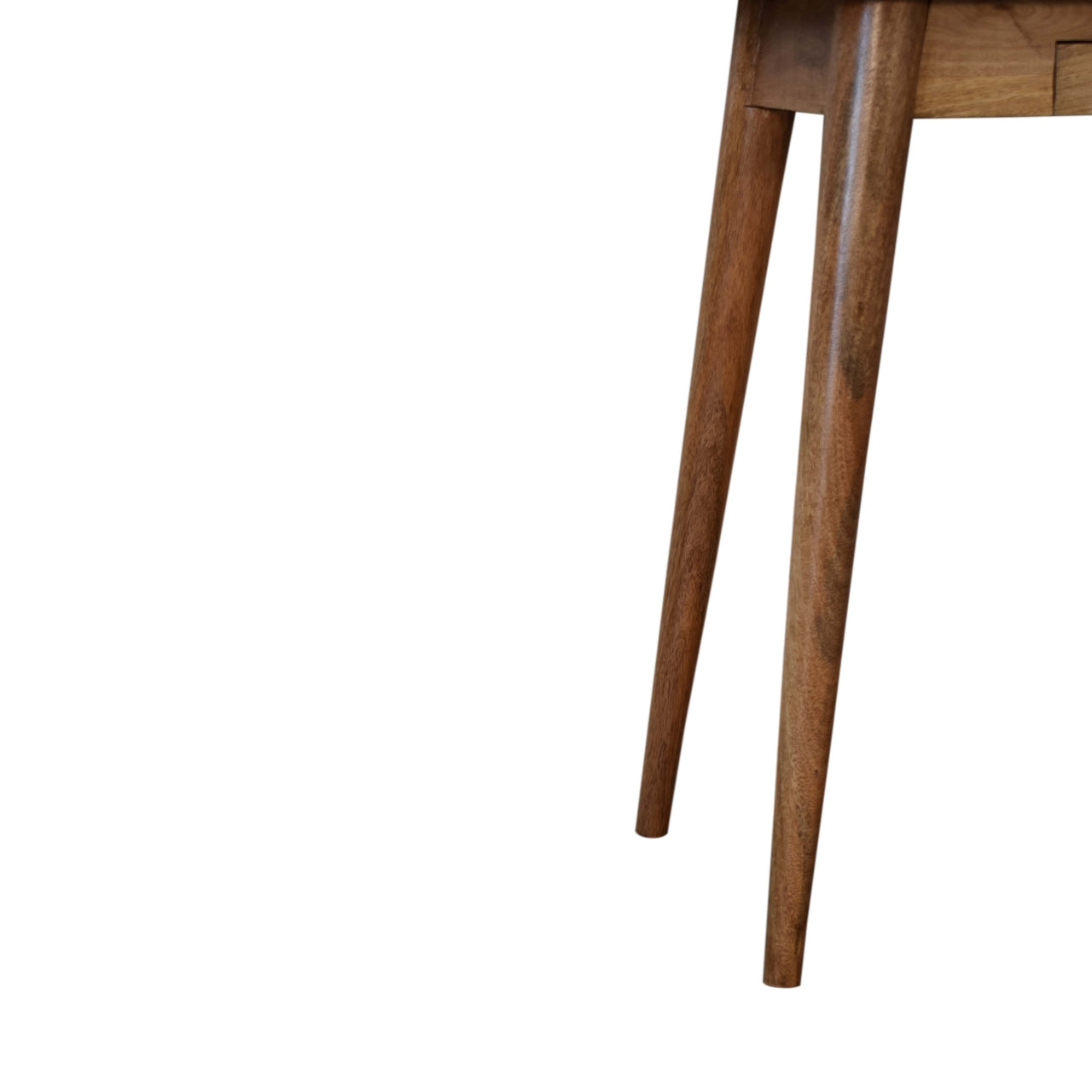 Mini Nordic Style Writing Desk | Oak Solid Mango Wood