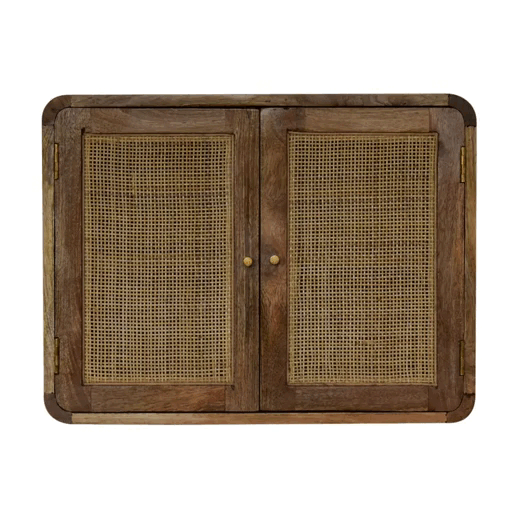 Floating  Knit Grey Wash Cabinet