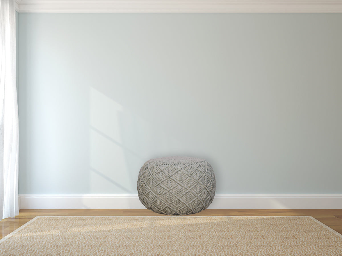 Ansley Sage Green Pouffe Stylish and Versatile Home Accent