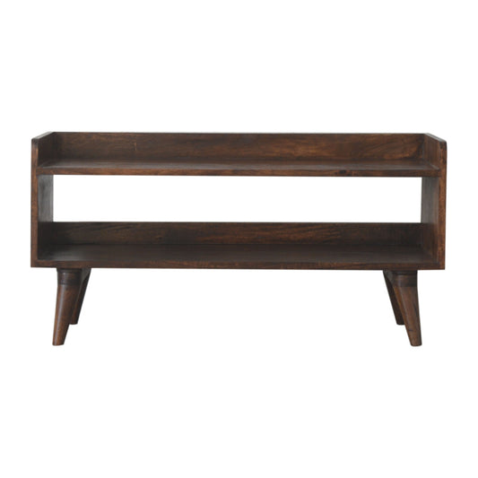 Walnut Nordic Storage Bench | Hidden Storage