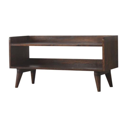 Walnut Nordic Storage Bench | Hidden Storage