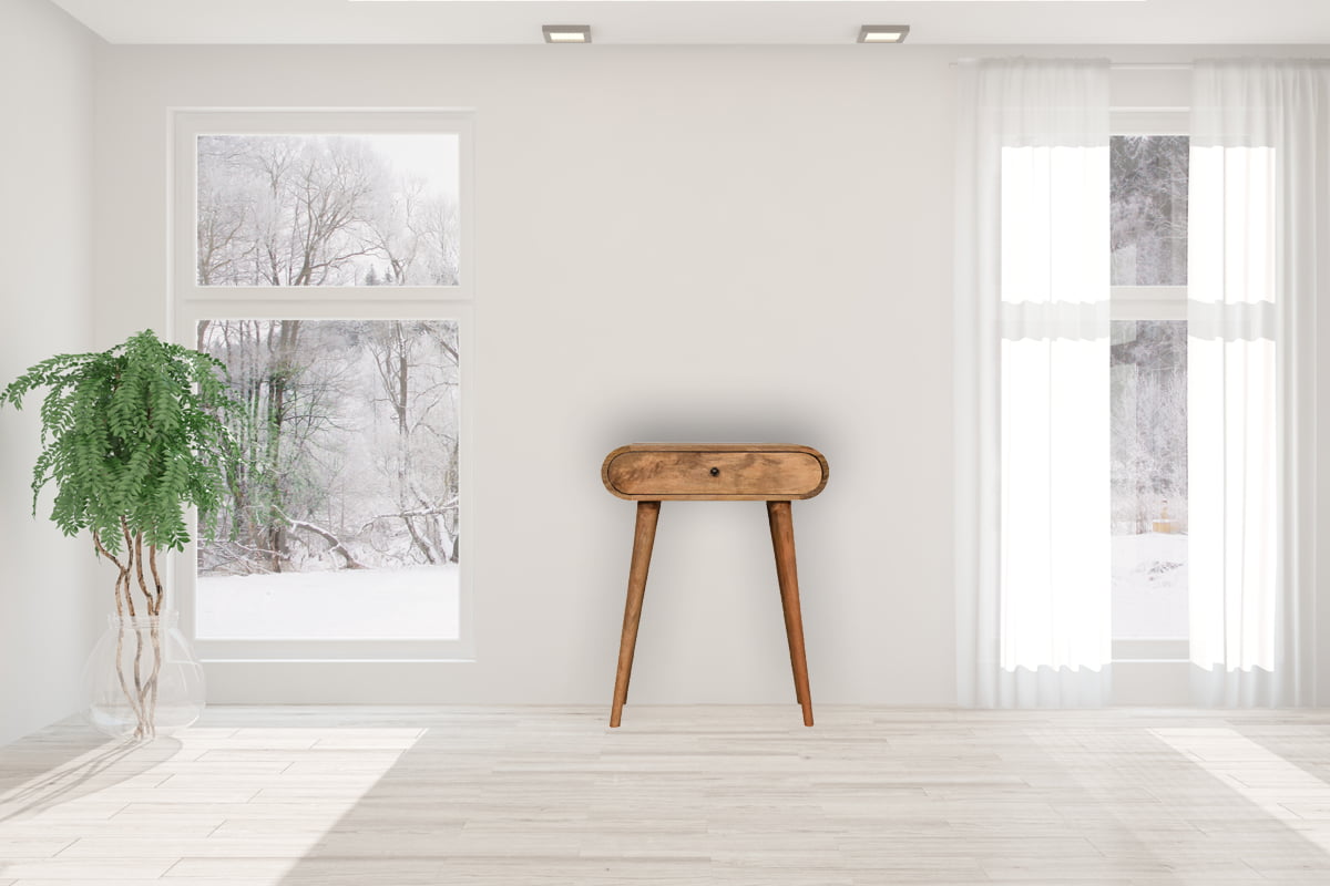 Mini London Console Table | Oak-Ish Solid Mango Wood