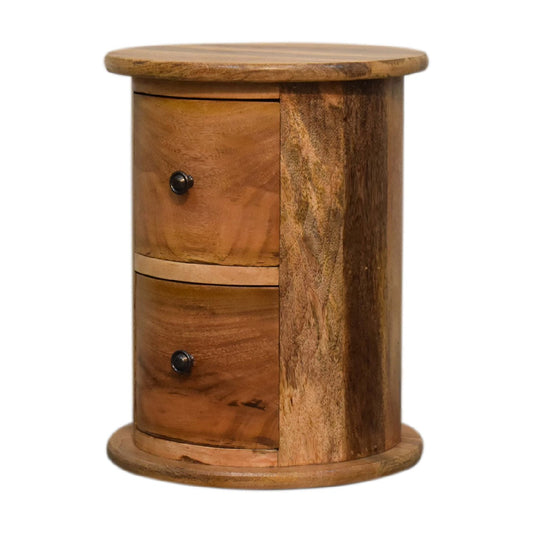 Mini 2-Drawer Drum Storage Bench
