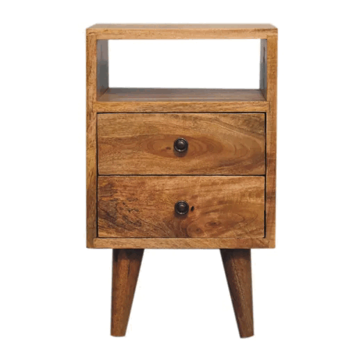 Mini Oak-ish Classic Open Bedside Table