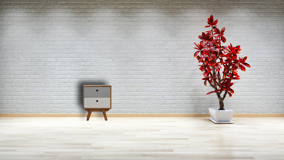 Two Tone Hand Painted Bedside