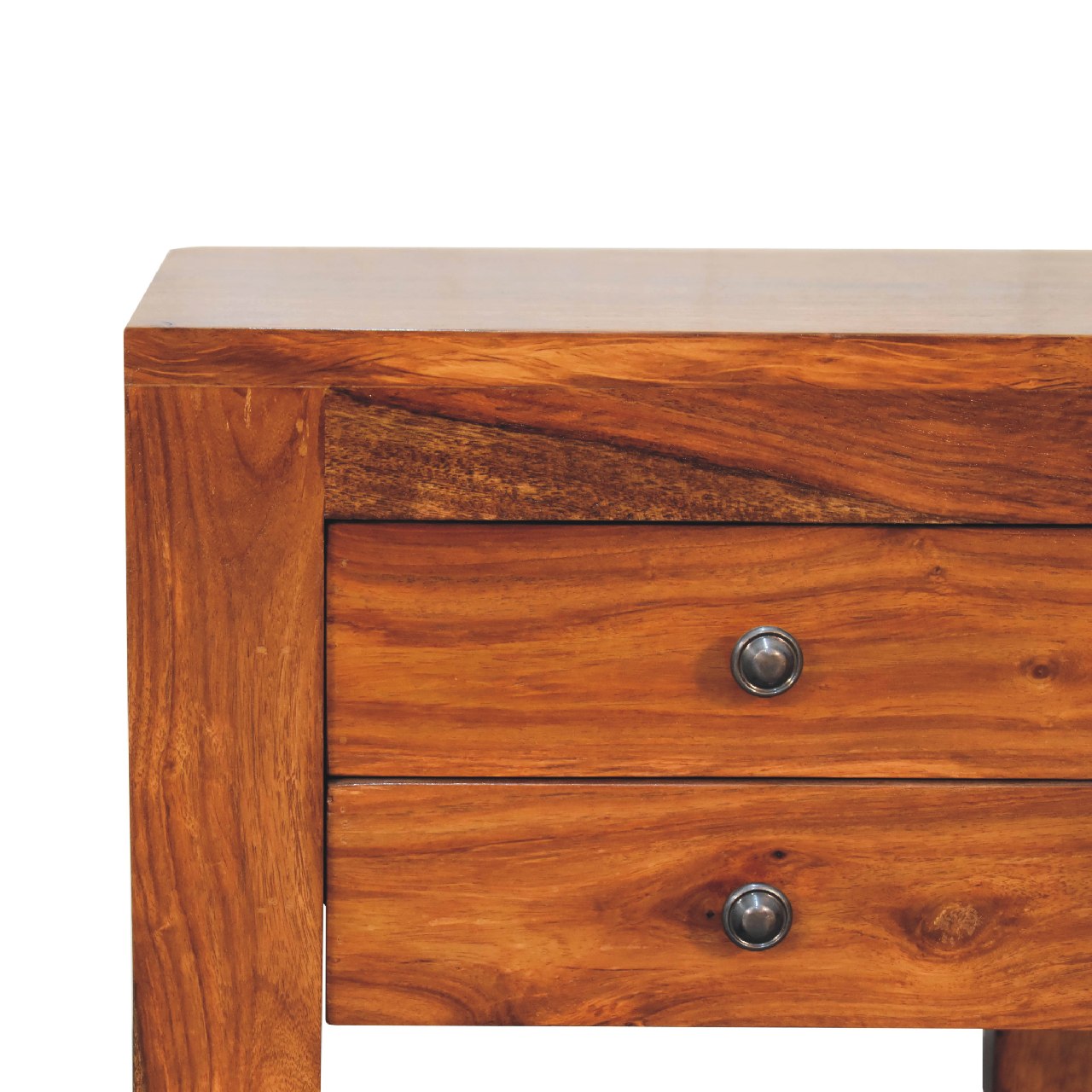 U-Square Honey Bedside Table