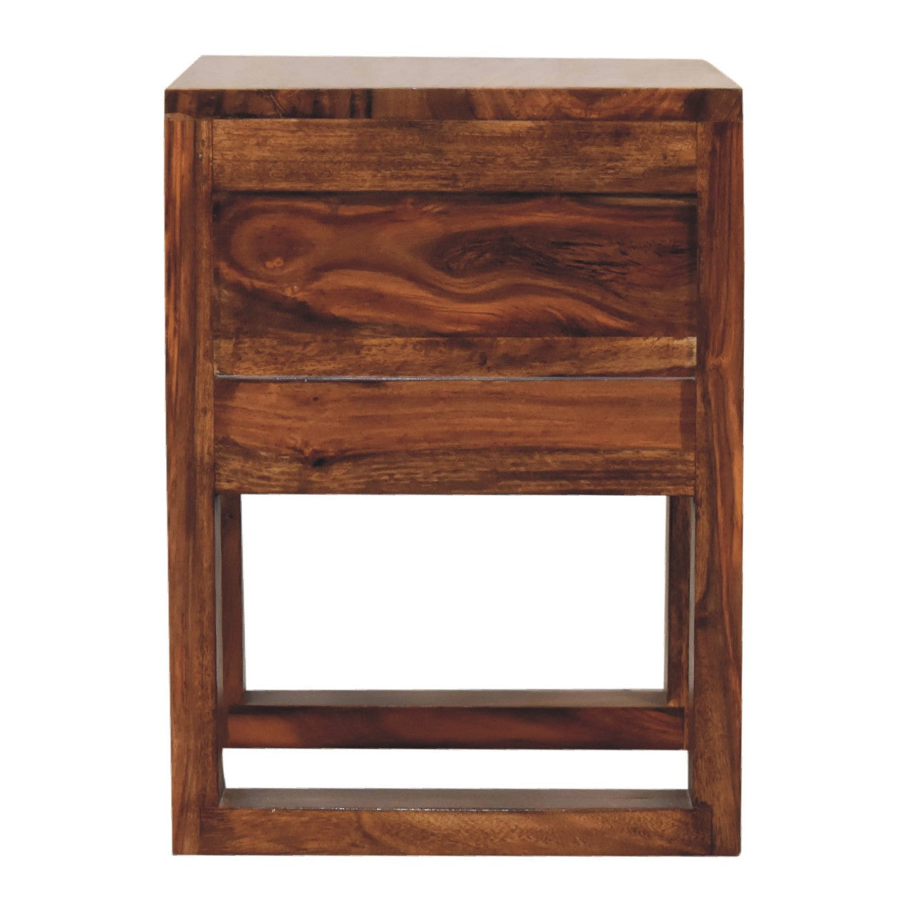 U-Square Honey Bedside Table