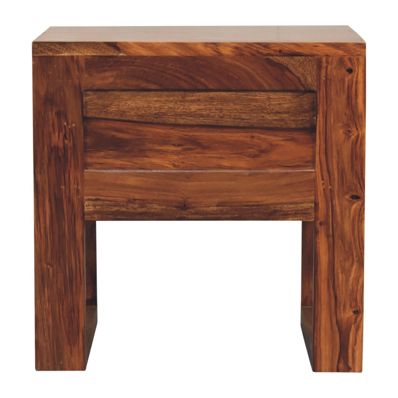 U-Square Honey Bedside Table