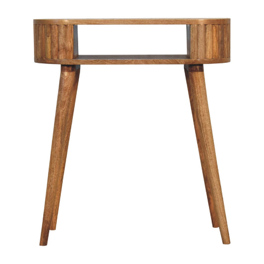 Stripe Writing Desk | Oak-Ish Solid Mango Wood