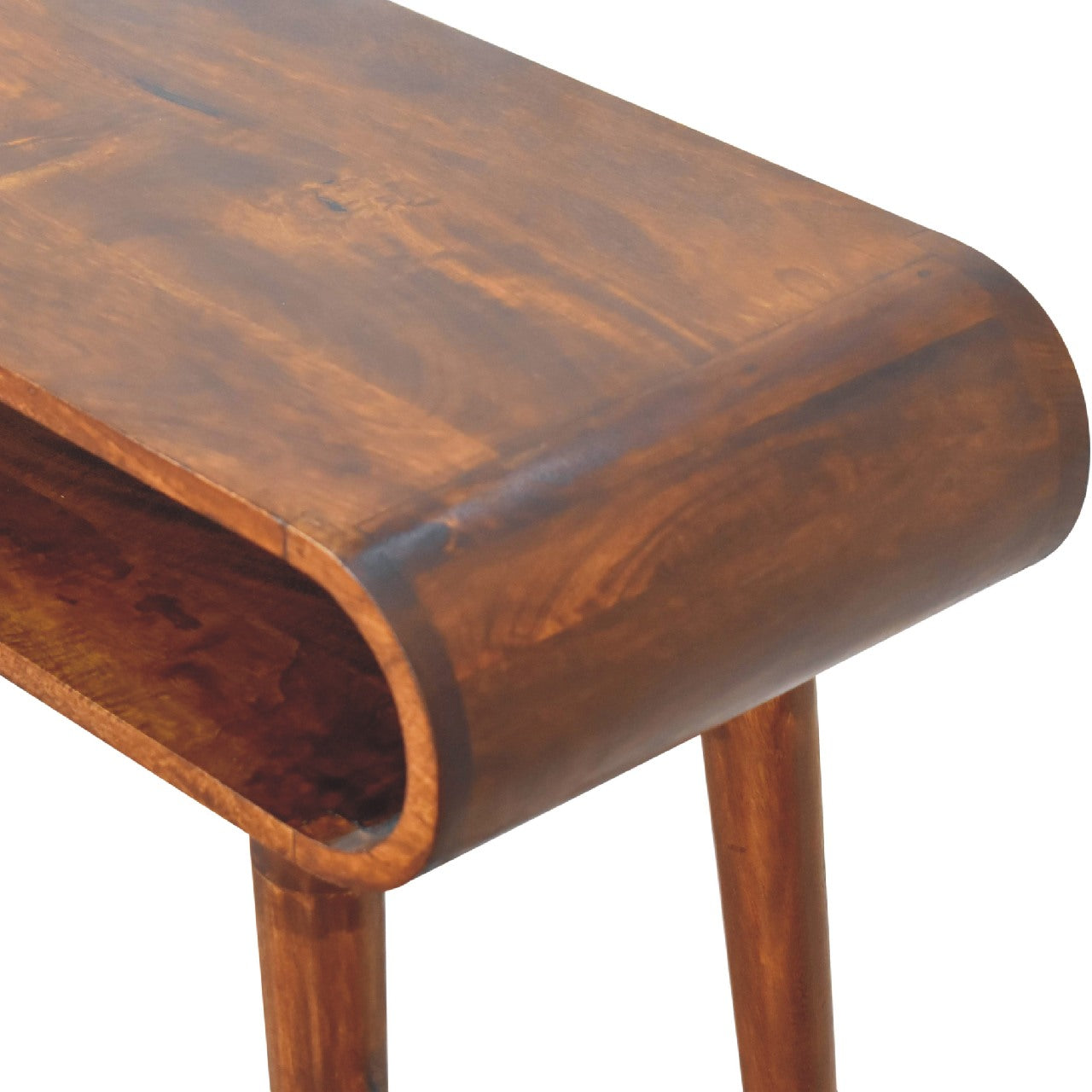 Amaya Nordic Style Console Table | Chestnut Solid Mango Wood