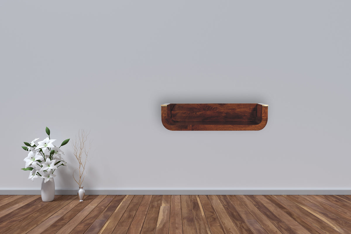 Indira Chestnut Floating Console