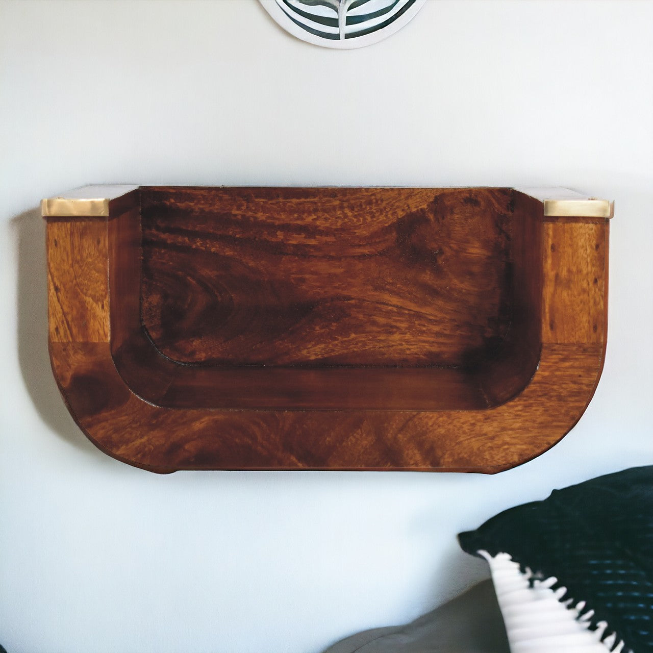 Indira Chestnut Floating Bedside