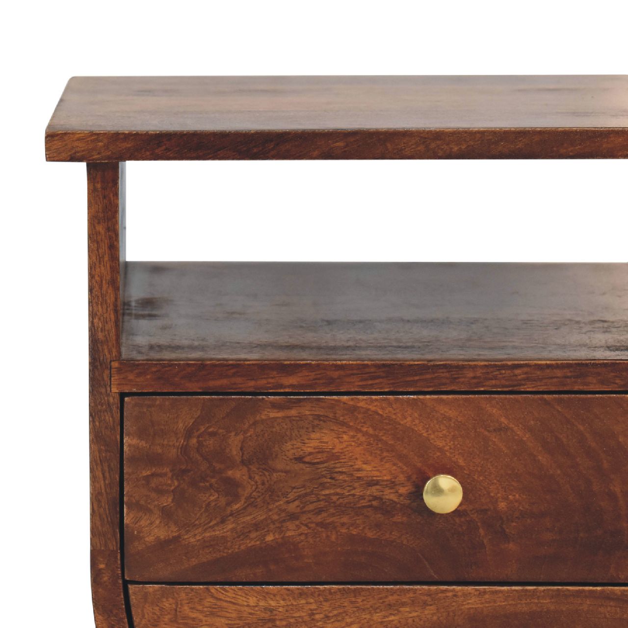 Split Chestnut Bedside Table