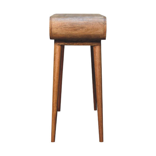 Amaya Oak-ish Nordic Style Console Table | Chestnut Mango Wood