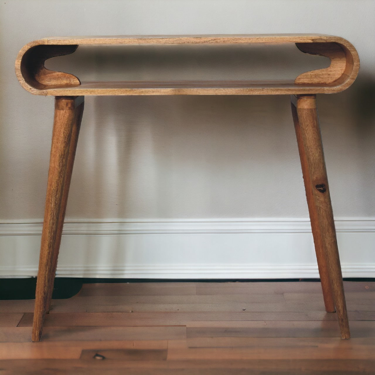 Amaya Oak-ish Nordic Style Console Table