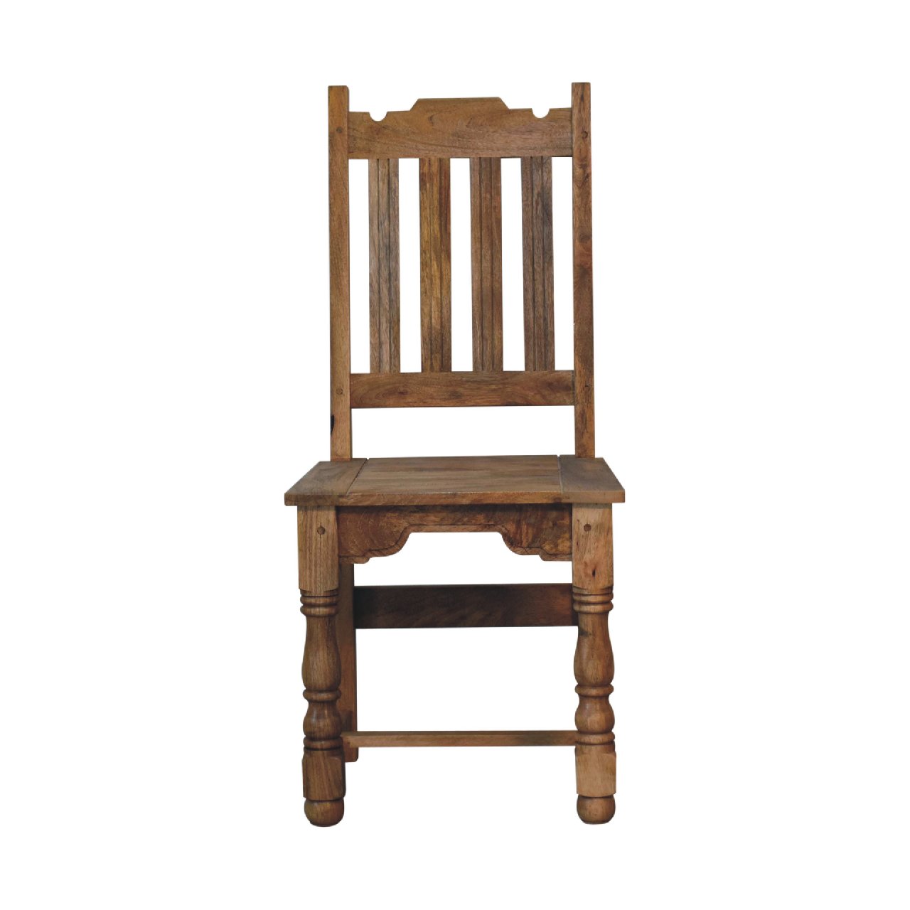 Granary Dining Table Set in Distressed Oak Finish Made from Solid Mango Wood