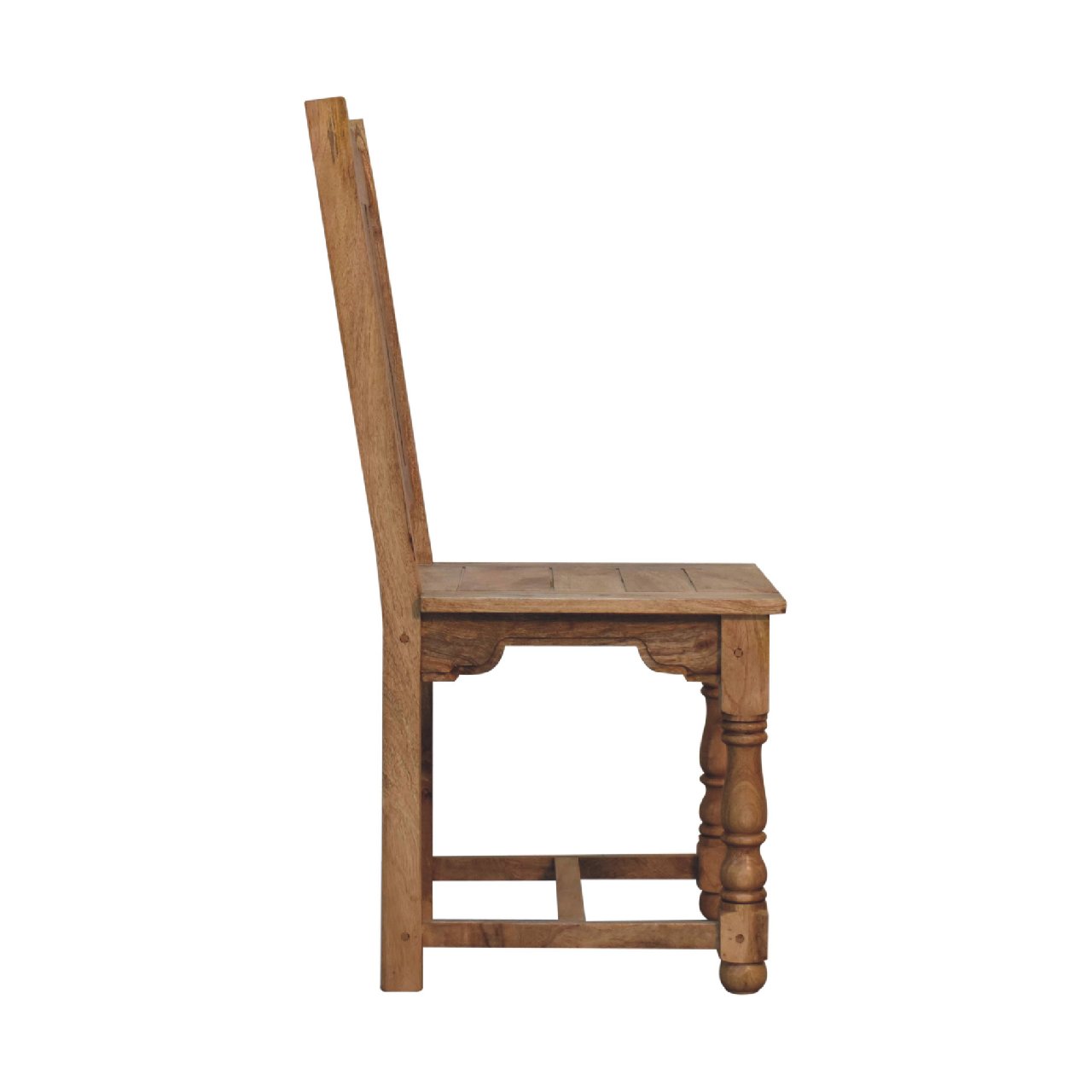 Granary Dining Table Set in Distressed Oak Finish Made from Solid Mango Wood