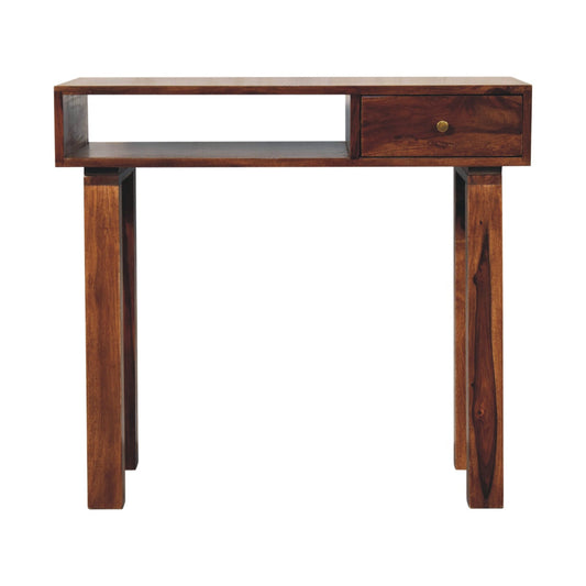 Tula Writing Desk | Chestnut Solid Mango Wood