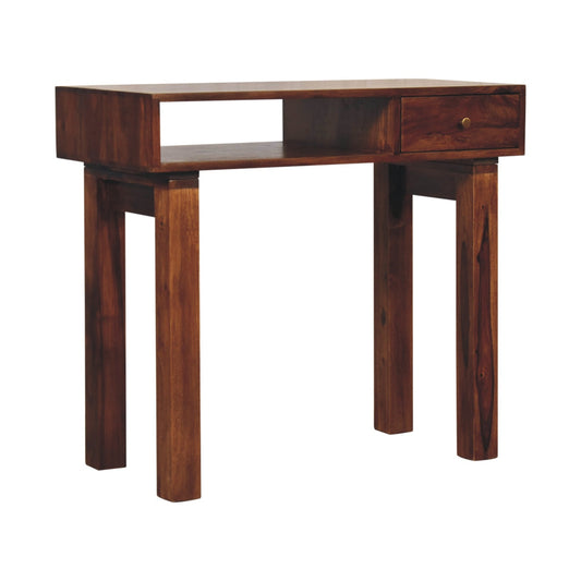 Tula Writing Desk | Chestnut Solid Mango Wood