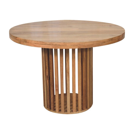 Ariella Round Dining Table | Oak Solid Mango Wood