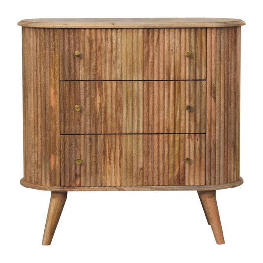 Soba Nordic Chest of Drawers | Oak Solid Mango Wood
