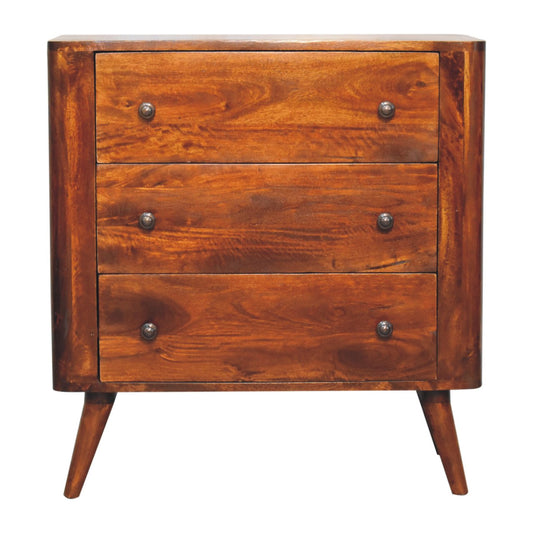 Bera Chest of Drawers | Chestnut Mango Wood